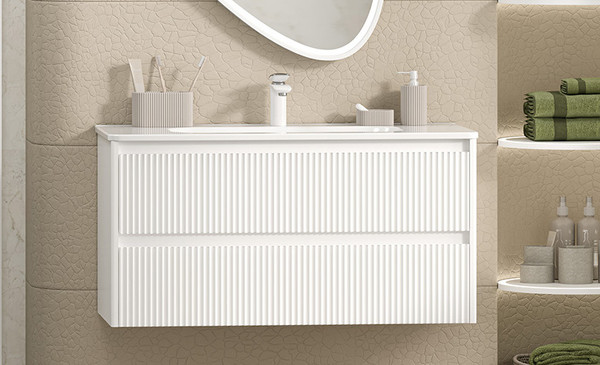 Изображение товара Тумба под умывальник Brevita Riva 100 / RIV-07100-0102Я