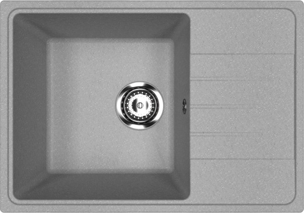 Изображение товара Мойка кухонная Mixline ML-GMU06 556730 (серый камень)