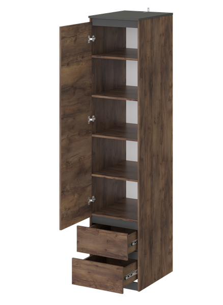 Изображение товара Шкаф-пенал MySTAR Сноули 450 ИВ-121.16 (таксус/графит)