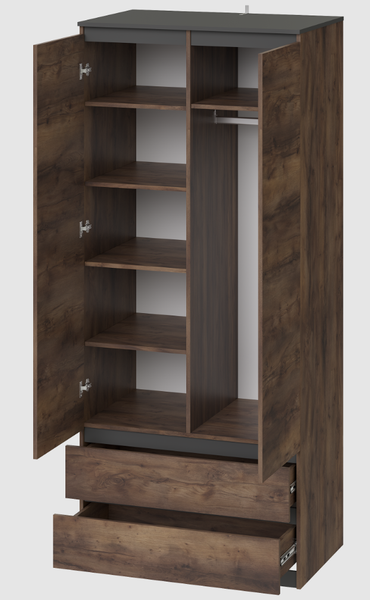 Изображение товара Шкаф MySTAR Сноули 900.1 ИВ-121.10 (таксус/графит)