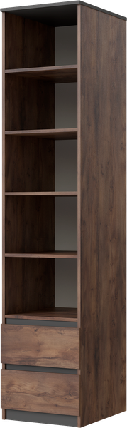 Изображение товара Стеллаж MySTAR Сноули 2я ИВ-121.19 (таксус/графит)