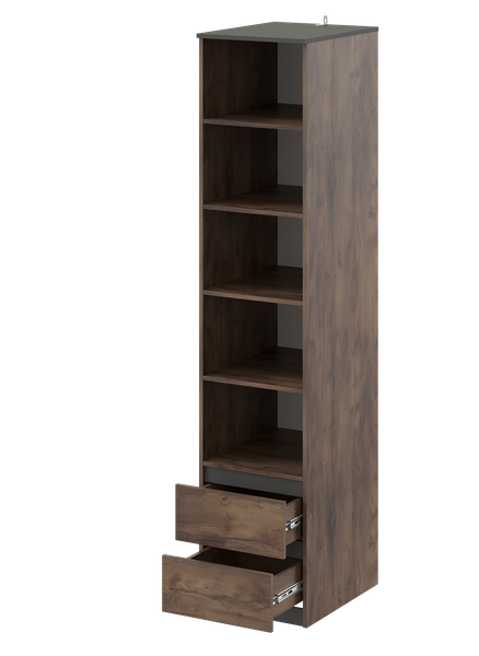 Изображение товара Стеллаж MySTAR Сноули 2я ИВ-121.19 (таксус/графит)