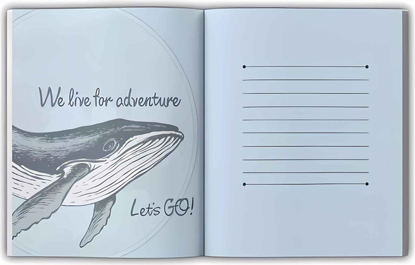 Изображение товара Записная книжка Malamalama Блокнот позитивного настроения. Whale Journal / 4655752645267