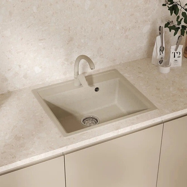 Изображение товара Мойка кухонная Mixline ML-GMU04 556724 (бежевый камень)