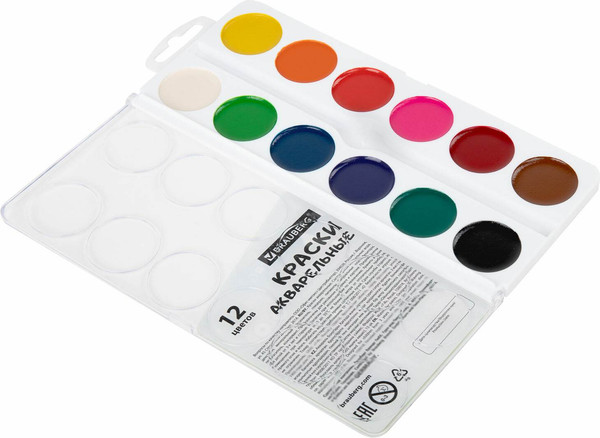 Изображение товара Акварельные краски Brauberg 192553 (12цв)
