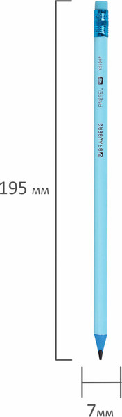 Изображение товара Набор простых карандашей Brauberg 181997 (12шт)