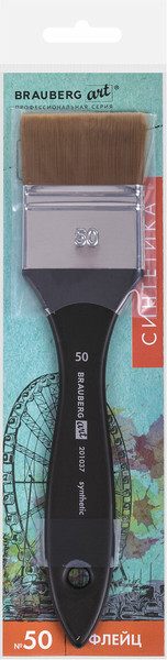 Изображение товара Кисть для рисования Brauberg Art Синтетика №50 / 201037 (флейц)