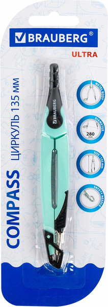 Изображение товара Циркуль Brauberg Ultra / 210820 (мятный)