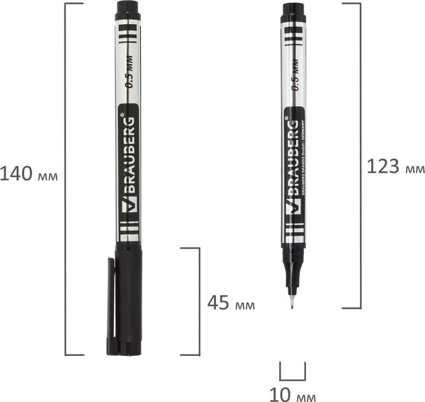 Изображение товара Маркер перманентный Brauberg Jet / 150507 (черный)