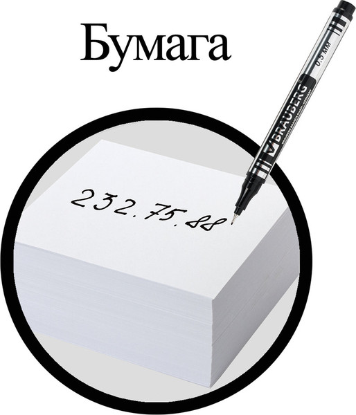 Изображение товара Маркер перманентный Brauberg Jet / 150507 (черный)