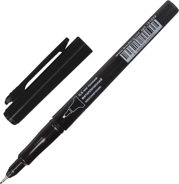 Изображение товара Маркер перманентный Brauberg Super Slim / 151632 (черный)
