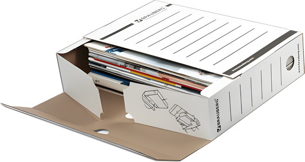 Изображение товара Коробка архивная Brauberg 121485 (белый)