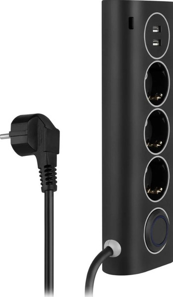 Изображение товара Сетевой фильтр Rombica Neo WC3U (черный)