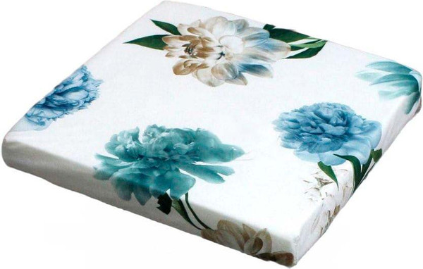 Изображение товара Подушка на стул MATEX Cuadro Concept. Бирюзовые Пионы / 41-962 (бирюзовый/розовый)