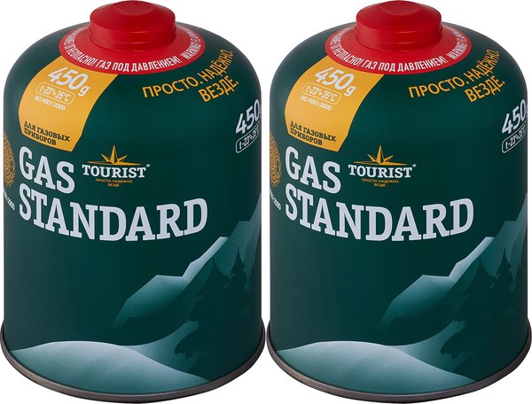 Изображение товара Газовый баллон туристический Tourist Standard TBR-450 (2шт)