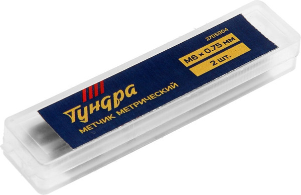 Изображение товара Набор метчиков Tundra М6x0.75мм / 2705904 (2шт)