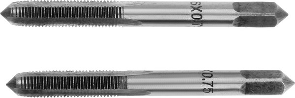 Изображение товара Набор метчиков Tundra М6x0.75мм / 2705904 (2шт)