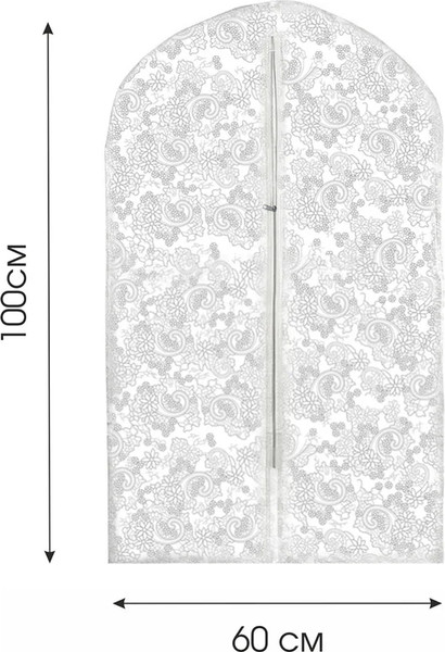 Изображение товара Чехол для одежды You'll love Кружева 100x60 на молнии / 74970