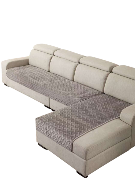 Изображение товара Комплект накидок на диван MATEX Дивандек / 65-821 (2шт, светло-серый)