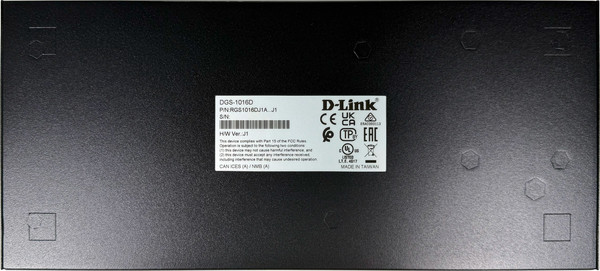 Изображение товара Коммутатор D-Link DGS-1016D/J1A