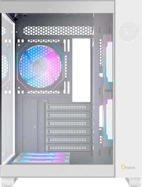 Изображение товара Корпус для компьютера Ocypus Iota C70 ARGB / Iota-C70-WHD600XX-GL (белый, без БП)