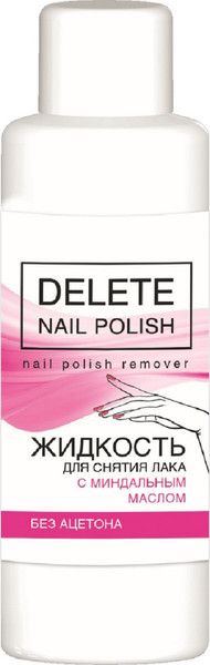 Изображение товара Жидкость для снятия лака Romax Delete с миндальным маслом (100мл)