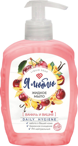 Изображение товара Мыло жидкое Romax Я люблю Ваниль и вишня (450г)