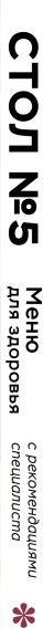 Изображение товара Книга ХлебСоль Стол №5. Меню для здоровья с рекомендациями специалиста (9785042071225)