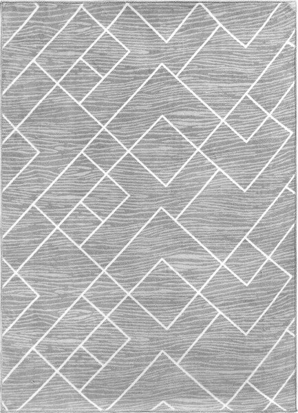 Изображение товара Покрытие напольное тафтинговое Plato Hali Soft / 3084-GREY-WHITE (0.6x1)