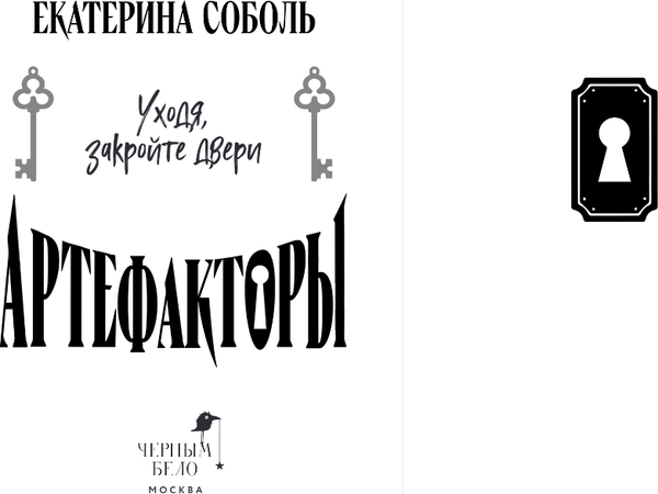 Изображение товара Книга Черным-бело Артефакторы. Уходя, закройте двери, твердая обложка (Соболь Екатерина)