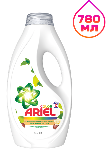 Изображение товара Гель для стирки Ariel Color Ваниль и кедровое дерево (780мл)