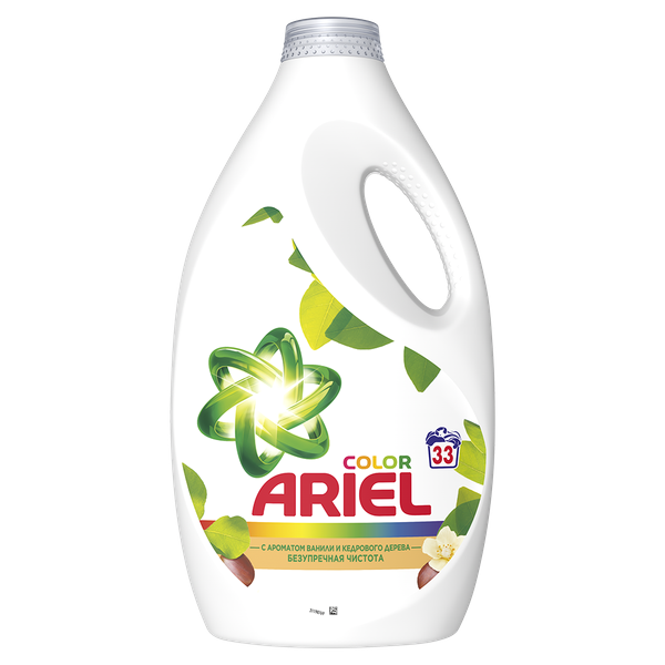 Изображение товара Гель для стирки Ariel Color Ваниль и кедровое дерево (2.145л)
