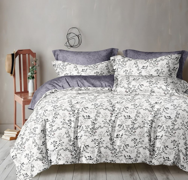 Изображение товара Комплект постельного белья Реноме 2сп Темно-синяя коллекция New St-2604 (сатин)