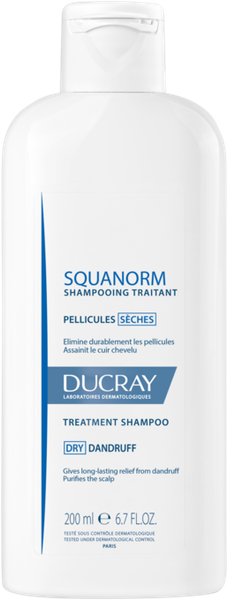 Изображение товара Шампунь для волос Ducray Kelual Squanorm против сухой перхоти (200мл)