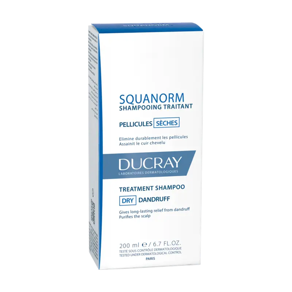 Изображение товара Шампунь для волос Ducray Kelual Squanorm против сухой перхоти (200мл)