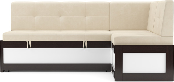 Изображение товара Уголок кухонный мягкий Mebel-Ars Нотис 191х82х116 см / M11-27-4 (бархат бежевый Star Velvet 6 Light Beige)