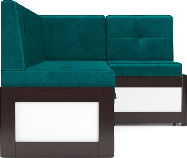 Изображение товара Уголок кухонный мягкий Mebel-Ars Нотис 191х82х116 см / M11-27-2 (бархат сине-зеленый Star Velvet 43 Black Green)