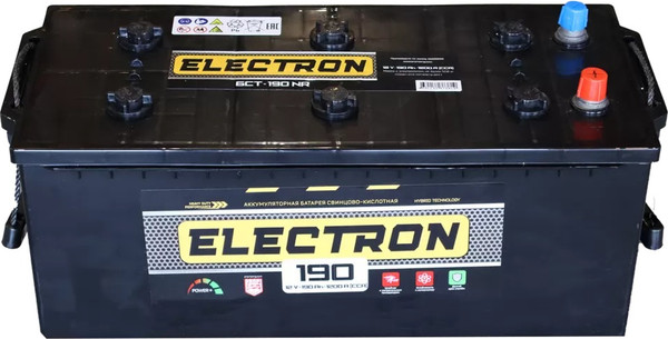 Изображение товара Автомобильный аккумулятор ELECTRON 6СТ-190 LR Euro узкий 1200А / СЗ000421 (190 А/ч)