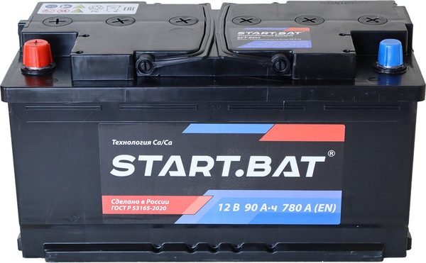 Изображение товара Автомобильный аккумулятор СтартБат 6СТ-90 VL Рус 780А (90 А/ч)