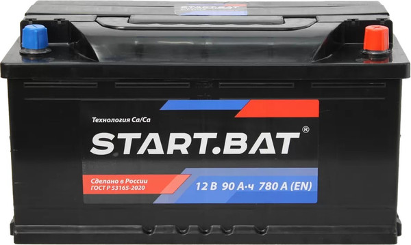Изображение товара Автомобильный аккумулятор СтартБат 6СТ- 90 VLR Euro 780А (90 А/ч)