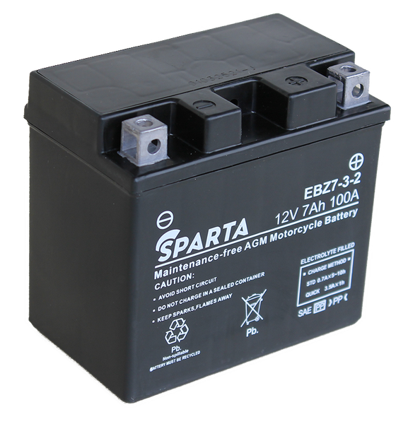 Изображение товара Мотоаккумулятор SPARTA EBZ7-3-2 (7 А/ч)