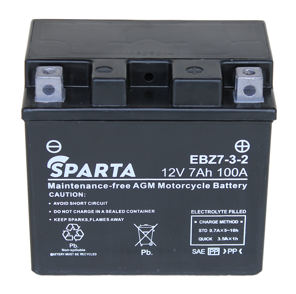 Изображение товара Мотоаккумулятор SPARTA EBZ7-3-2 (7 А/ч)