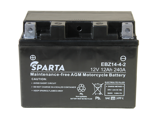 Изображение товара Мотоаккумулятор SPARTA EBZ14-4-2 (12 А/ч)