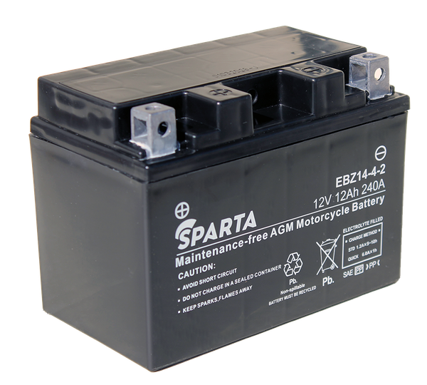 Изображение товара Мотоаккумулятор SPARTA EBZ14-4-2 (12 А/ч)