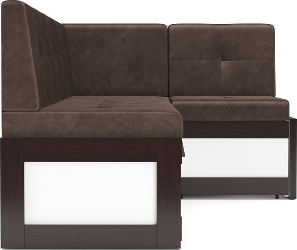 Изображение товара Уголок кухонный мягкий Mebel-Ars Нотис 211х82х135.5 см / M11-28-3 (бархат шоколадный Star Velvet 60 Cofee)