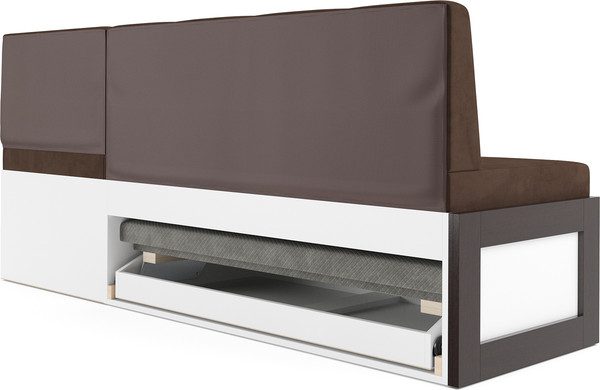 Изображение товара Уголок кухонный мягкий Mebel-Ars Нотис 191х82х116 см / M11-27-7 (велюр молочный шоколад НВ-178/13)