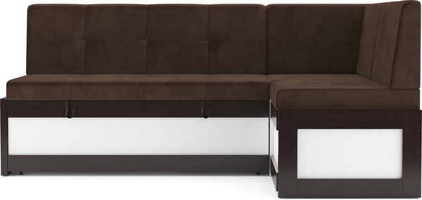 Изображение товара Уголок кухонный мягкий Mebel-Ars Нотис 211х82х135.5 см / M11-28-7 (велюр молочный шоколад НВ-178/13)