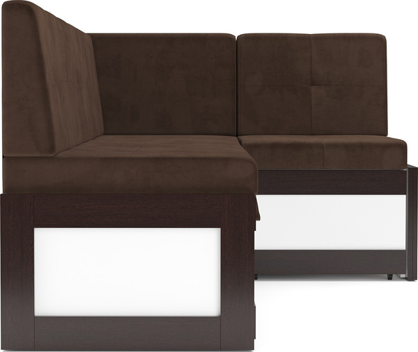 Изображение товара Уголок кухонный мягкий Mebel-Ars Нотис 211х82х135.5 см / M11-28-7 (велюр молочный шоколад НВ-178/13)