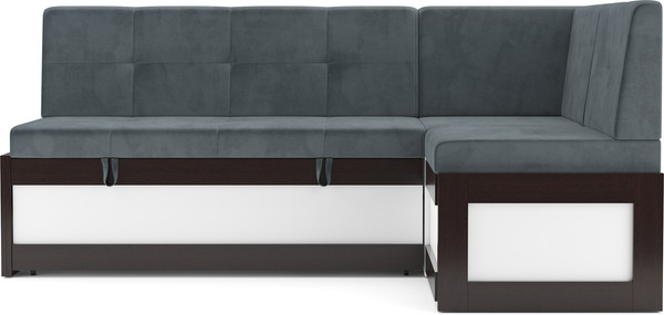 Изображение товара Уголок кухонный мягкий Mebel-Ars Нотис 191х82х116 см / M11-27-5 (велюр серо-синий HB-178/26)