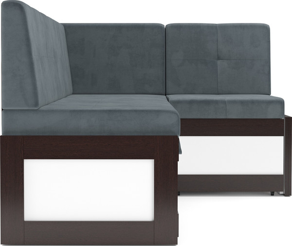 Изображение товара Уголок кухонный мягкий Mebel-Ars Нотис 191х82х116 см / M11-27-5 (велюр серо-синий HB-178/26)